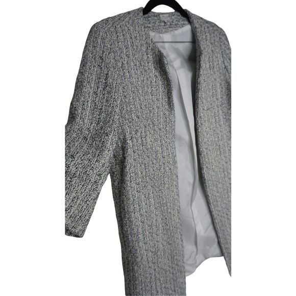 Les Ateliers De La Maille Tweed Lisa Blue White Coat Size 1 - Picture 4 of 6